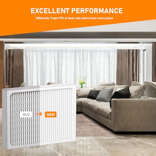 Skymechy 4-Pack 14 x 17.5 x1.75 MERV 13 Dehumidifier Filter for Santa Fe Advance90/100/120, Ultra98/120 & Honeywell DR90/DR120