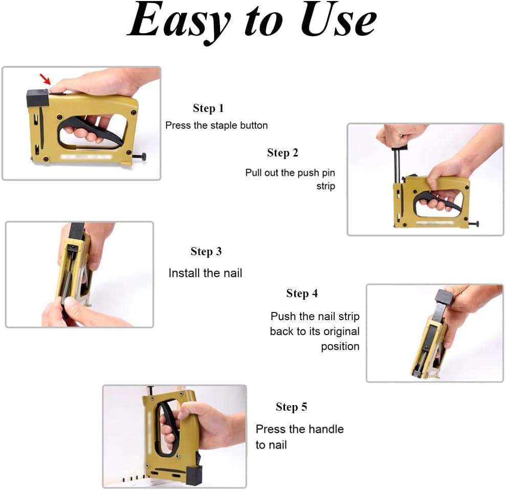 BEVISKkki Point Driver for Picture Framing w/2000 Points Professional Framing Stapler Picture Framing Point Driver Manual Framing Tool Lightweight Flex Point Tacker for Picture Framing Joiner DIY