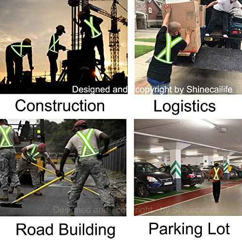 2" Wider Reflective Safety Vest,60% More High Visibility for Running,Construction,Walking Women Men,Adjustable