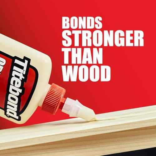Titebond Original Wood Glue 5063, Industry Standard for Woodworking, Furniture Repair/Assembly, Construction, Home Repair or Modeling, 8 oz