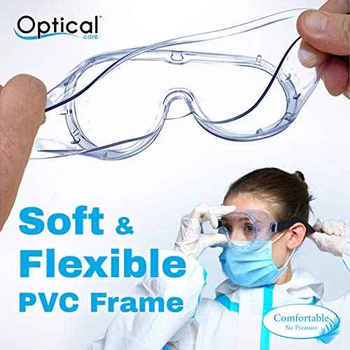 Safety Goggles FDA Registered Anti-Fog Fits Over Glasses Scratch Resistant Lab Science Chemistry Work Nurse