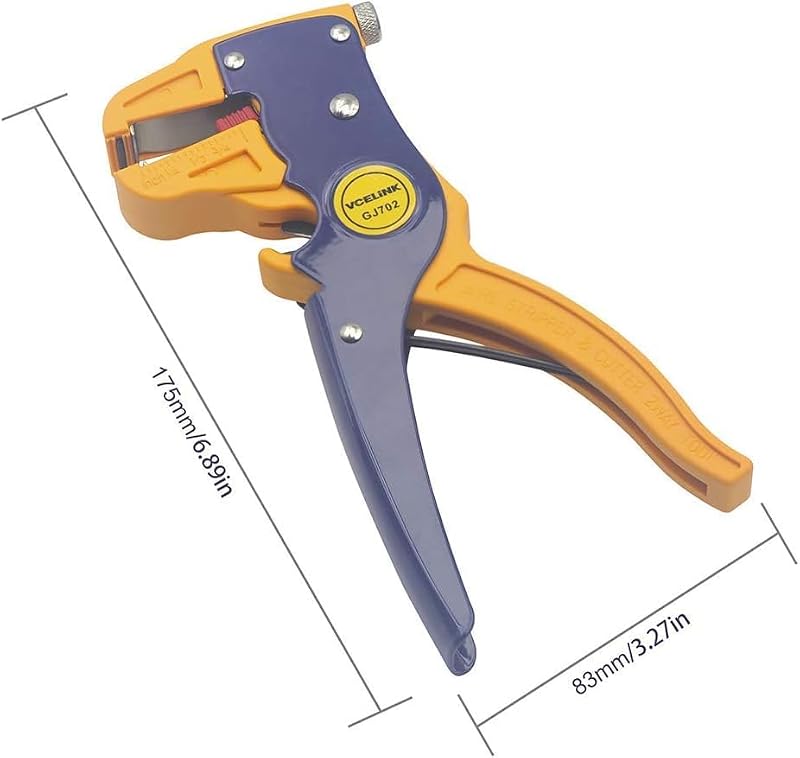 VCELINK Blue Wire Stripper and Cutter, Automatic 14-24AWG, Multifunctional