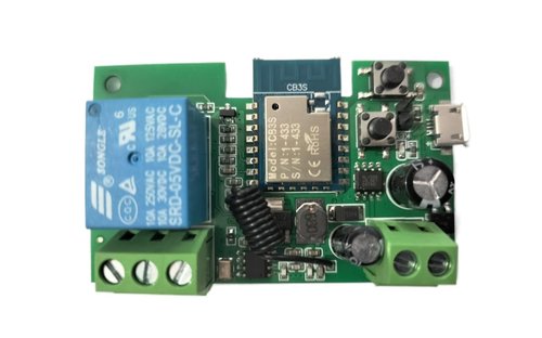 Tuya Smart Life WiFi Momentary Inching Relay Self-Locking Switch Module,DC 7-32V/USB 5V WiFi RF Bluetooth Relay,DIY Smart Home,Compatible with Alexa Goolge Home(1CH) (1CH)
