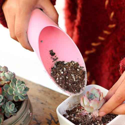 Bonsai Tools Transplanting Potting Bonsai Garden Shovel Hand Tools Bonsai Tree Kit Mini Garden Plant Care Shovel Soil£¨Pink£©