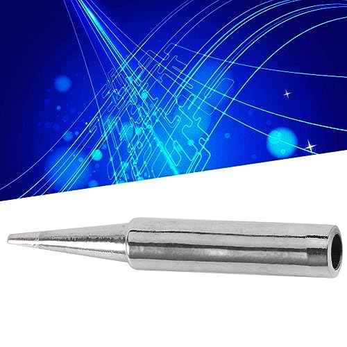 900M-T Series 10Pcs/Set Soldering Iron Tips, Tip Tinner for Soldering Iron Copper Solder Iron Tips Set for 936 937 938 969 8586 852d Soldering Stations[10 pcs Tips +1 Retaining Sleeve]