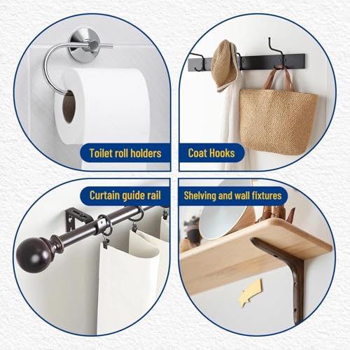 Kenbry Drywall Anchor Repair Kit - Fast, Durable Wall Fix for Loose Anchors