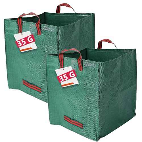 Tote Bag, Large Woven Storage Bags,35-Gallon Polypropylene Rugged Moving Bucket,Reusable Square Waste Tool Bin Heavy Duty 2 Pack 19.7 x 19.7 x 19.7 inches Tool Bags
