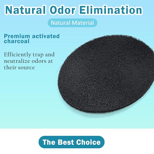 NewKe 6 Pack Natural Charcoal Filter Refills for Chef'n EcoCrock – Oval Odor Filters