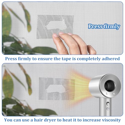 TONLER TAPE Black Fiberglass Screen Patch Tape 2in x 35ft Heavy-Duty Repair Kit