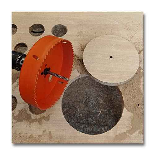 6 Inch Hole Saw with Arbor for Metal Wood and Plastic Cutting, 152mm Bi-Metal Hole Cutter for Different Project with Smooth and Flat Drilling Edge, Fast Chip Removal, Handy Hole Saw Kit Set