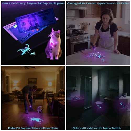 UV Flashlight Black Light?Small Portable Mini 12 LED Blacklight Flashlight for Hidden Stain Detection in Room, Resin Curing,Scorpion & Bed Bug Find,Pet Urine & Dry Stain Detection/Carpets/Rugs/Floors