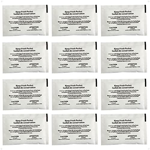 Refrigerator Produce Preserver W10346771A – 12 Packets (6 Included) - Fresh Flow