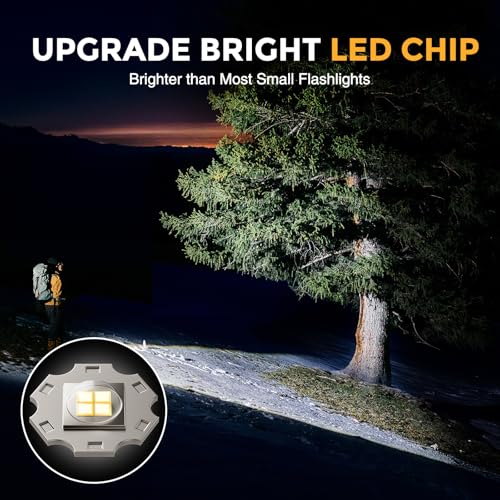 BUCASA Black Rechargeable Tactical Flashlights 3 Pack - High Lumens, Waterproof, Zoomable, Emergency & Camping Use