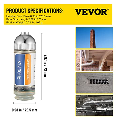 VEVOR 512 Hertz Sonde, Remote Transmitter for Underground Pipe