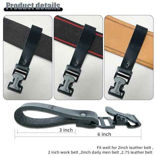 MELOTOUGH Leather Glove Clip Glove Holder Clip for Work Holder Glove Belt Clip Holder