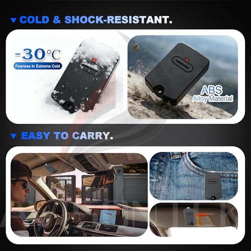 Avisontek 4 Pack Black Mighty Mule GTO Gate Opener Remote MMT103/FM135/RB741