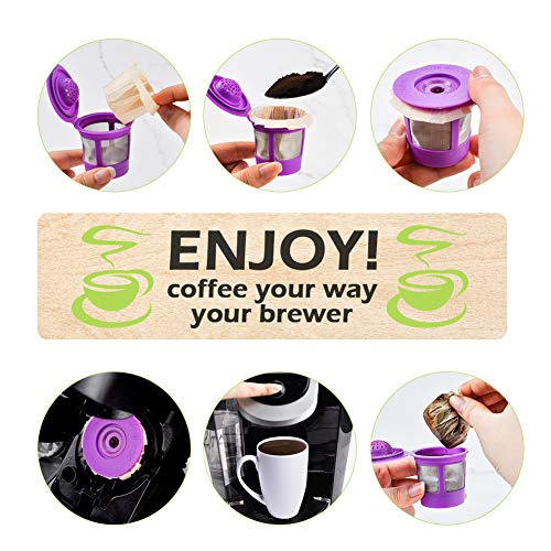 CAPMESSO 300ct Disposable Keurig Coffee Filters for Reusable K Cup, Natural