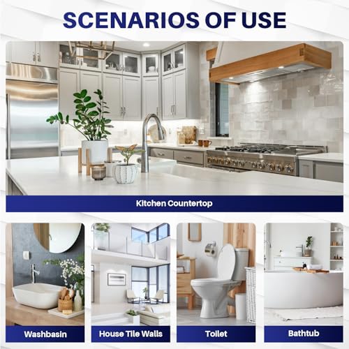 IRONABLE 17oz Tub and Tile Refinishing Kit - DIY Bathtub & Surface Paint with Tools