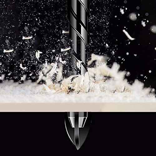5 Pcs Masonry Concrete Drill Bit Set for Tile Brick Glass Plastic Wood, Tungsten Carbide Tip, Hex Shank, Work with Ceramic Porcelain Tile Wall Mirror Paver 3/16" 1/4" 5/16" 3/8" 1/2" Drill Bit Set