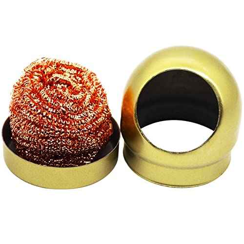 Soldering Iron Tip Cleaner, 3Pcs Non-Slip Solder Cleaner & 1 Pcs Case Holder, Used To Clean Soldering Iron And Soldering Iron Tip
