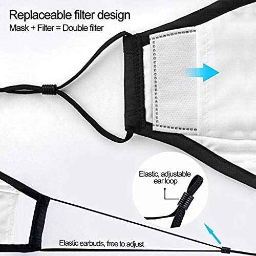 MountainAir Black Dust Mask with 4 Carbon Air Filters and Respirator Filter Valve ? Reusable, Washable & Breathing Valve Mask