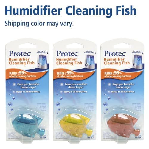 Protec Humidifier Cleaning Fish - 1 Count, 30 Day Tank Cleaner, Fights Slime & Odor