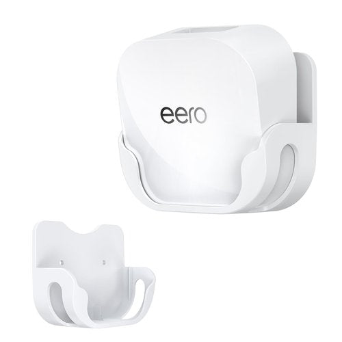 XLTTYWL eero 7 Wall Mount Kit, erro 7 Mount Bracket Optimize Space&Cable Management Accessories eero WiFi 7 Compatible with eeros 7 Extender Dual-Band Mesh Wi-Fi 7 Router (White, 1 Pack)