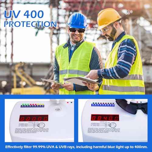 OXG 3 Pack Work Safety Glasses for Men Women, ANSI Z87.1 Scratch Impact Resistant Protective Eyewear for Industrial Shooting