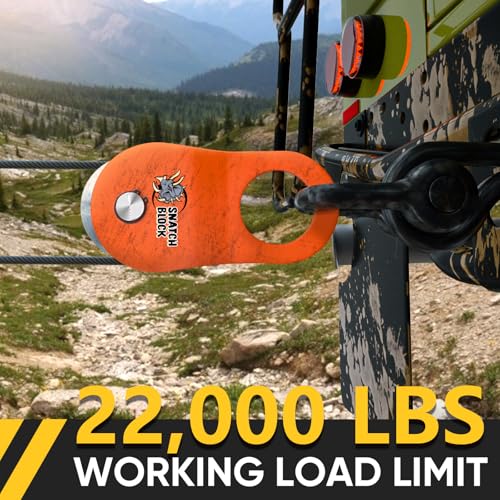 TICONN 10 Ton Snatch Block Winch Pulley for Off-Road Recovery, Heavy-Duty Steel