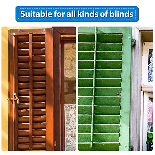 Jetec 40 Pcs Plantation Shutter Louvers Staples 0.6 x 0.19 inch Replacement Clips