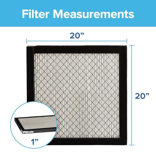 Filtrete 20x20x1 White Air Filter MERV 14, MPR 2800 - 2 Pack HVAC Filters