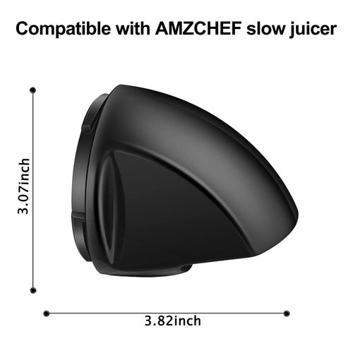 AMZCHEF Juicer End Cap, Slow Juicer Replacement Part, Compatible with AMZCHEF 1501 and 3001, Black