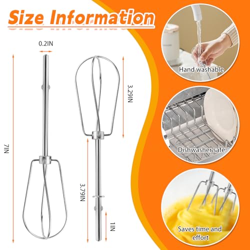 Kitchenaid Hand Mixer Beater Attachments Stainless Steel Replacement Beaters