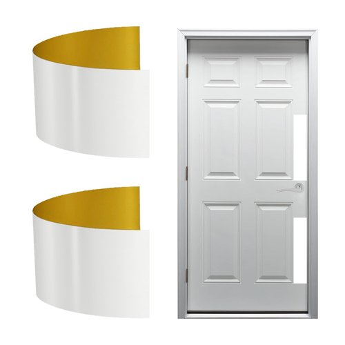 KOSHKA 2pc. Door Push Plate Peel and Stick Pet Scratch Plate (White)