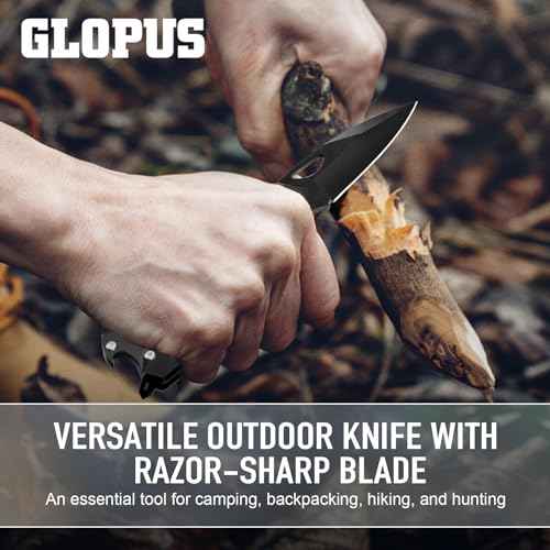 Stocking Stuffers for Men Adults, 6 In 1 Multitool Carabiner with Pocket Knife, Christmas Gifts for Mens Him, Cool Gadgets for Men, Folding Knives, Bottle Opener, Window Breaker And Screwdriver