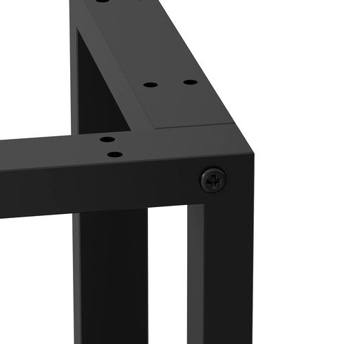 Metal Legs for Table V Shape 28" H Tall Metal Black Table Leg Heavy Duty Industrial Desk Legs Set of 2