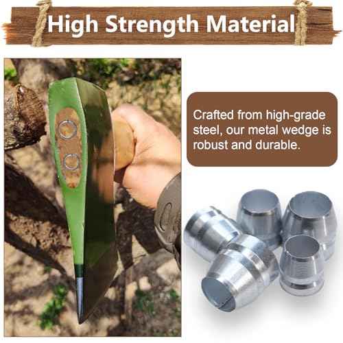 21 PCS Round Axe Handle Wedge Safety Metal Wedge Hammer Handle Wedges for Axe Hammer Sledge (0.31/0.39/0.47 Inch)