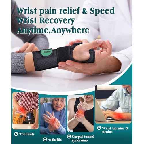 Wrist Brace for Carpal Tunnel Night Support, Adjustable Wrist Splint for Tendonitis, Arthritis, Sprains, Wrist Pain Relief, Comfortable Hand Brace for Men and Women Right Left Hand