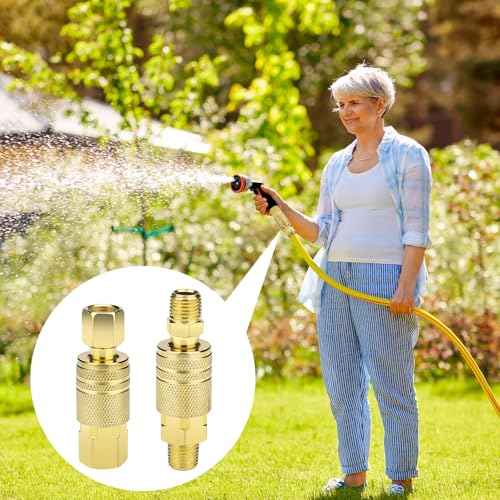 8 Pack Air Hose Fittings 1/4-Inch NPT Quick Connect Air Compressor Fittings, Universal Air Coupler and Industrial Plug Kit (8)