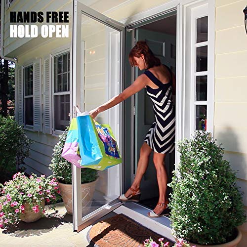 Green Star Touch 'n Hold Heavy Duty Dual Door Closer System - White