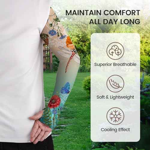 Gardening Sleeves for Women Farm Sun Protection Thorn Proof Cooling Arm Sleeves to Cover Arms for Garden Sports