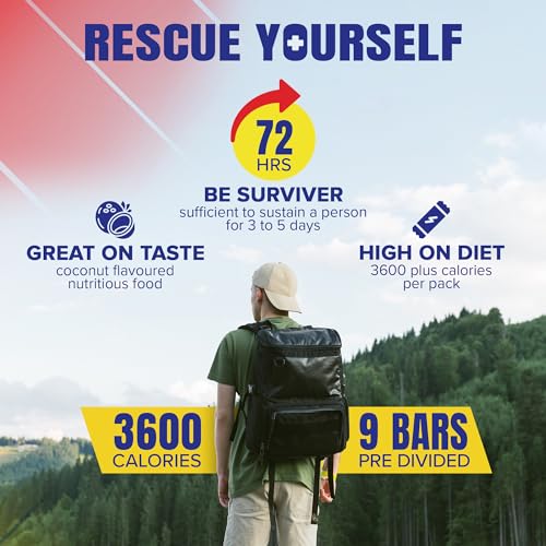 SOS Emergency Food Rations 3600 Calorie 3-Day Survival Food Bar Pack of 1