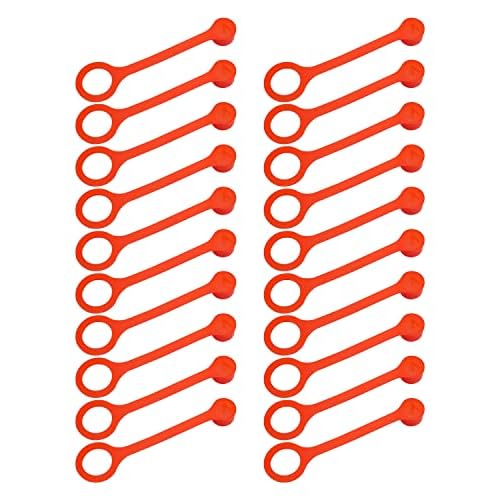 Rubber Blow Off Caps Fit for Ansul R102 Piranha Industrial Kitchen Fire Suppression Nozzles Suppression Vent A Hood Systems Grease Caps Kit, 20 Caps