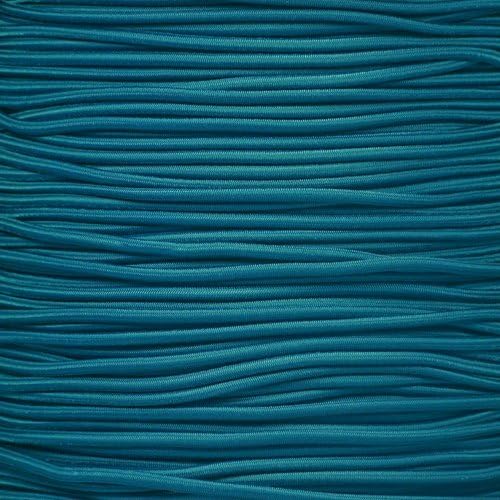 Paracord Planet Elastic Bungee Nylon Shock Cord 2.5mm 1/32", 1/16", 3/16", 5/16", 1/8”, 3/8", 5/8", 1/4", 1/2 inch Crafting Stretch String 10 25 50 & 100 Foot Lengths Made in USA