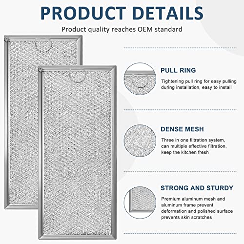 2 Pack Microwave Grease Filter for Whirlpool & GE – AMI PARTS Replacement