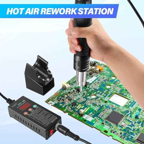 Hot Air Soldering Station SMD Welder Rework Digital Display Heat Gun