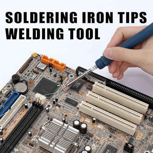 10Pcs T12 Soldering Iron Tips, Welding Tool Replacement Tips for FX-951 Soldering Stations, Soldering Station Tips Tool with T12-B/BC2/C1/C4/D4/D08/D24/I/JL02/K Tips