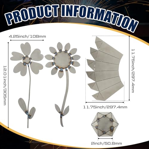 Welding Coupons Vase and Flower Kit, Welding Practice Kit, 304 Stainless Steel Plate, Beginner for Tig Mig, to Master and Improve Skills(Classic Style)