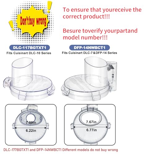 Folosem DFP-14NWBCT1 Food Processor Work Bowl Cover for DFP-14/DLC-005AGTXT1