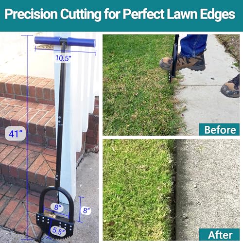 CKLT 41in Border Edger with Tempered Spring Steel Blade - Assembly Required